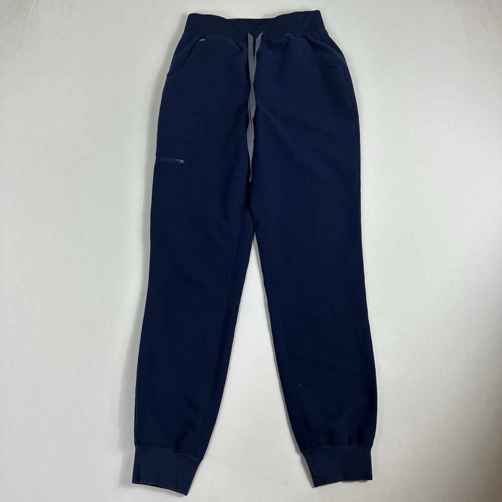 Figs Scrub Pants Womens XS Blue Zamora Jogger W22SW2012 Medical